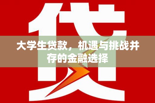 禹州大学生贷款，机遇与挑战并存的金融选择