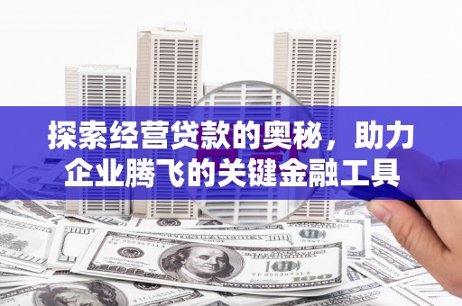 禹州探索经营贷款的奥秘，助力企业腾飞的关键金融工具