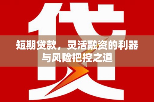 禹州短期贷款，灵活融资的利器与风险把控之道