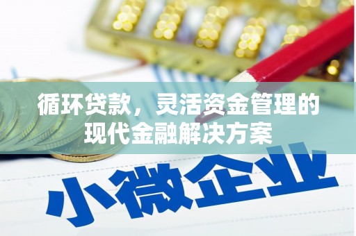 禹州循环贷款，灵活资金管理的现代金融解决方案