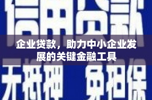 禹州企业贷款，助力中小企业发展的关键金融工具