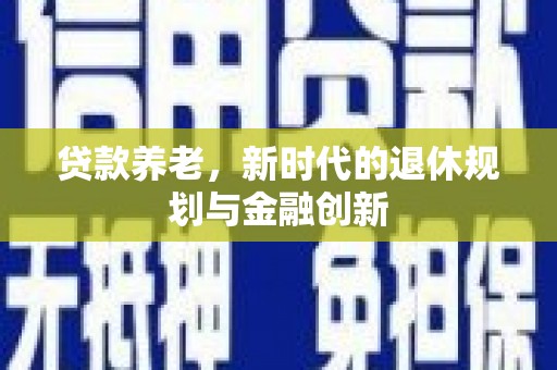 禹州贷款养老，新时代的退休规划与金融创新