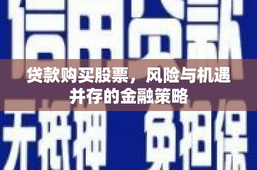 禹州贷款购买股票，风险与机遇并存的金融策略