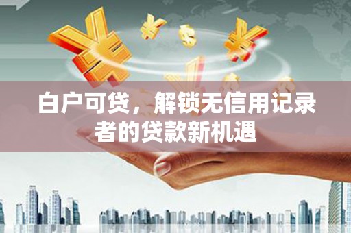 禹州白户可贷，解锁无信用记录者的贷款新机遇
