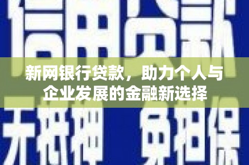禹州新网银行贷款，助力个人与企业发展的金融新选择