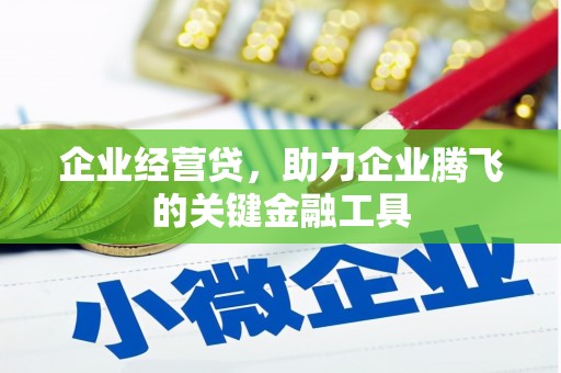 禹州企业经营贷，助力企业腾飞的关键金融工具