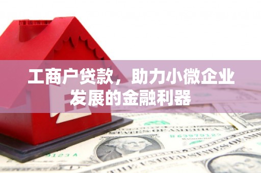 禹州工商户贷款，助力小微企业发展的金融利器