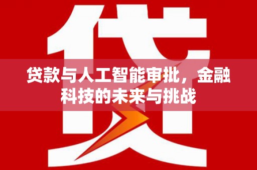 禹州贷款与人工智能审批，金融科技的未来与挑战