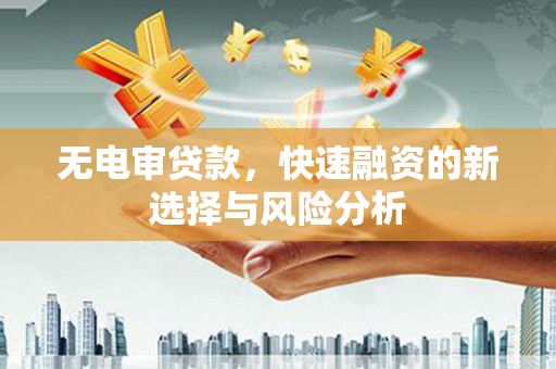 禹州无电审贷款，快速融资的新选择与风险分析
