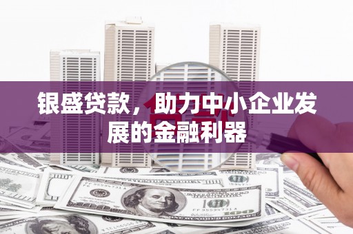 禹州银盛贷款，助力中小企业发展的金融利器