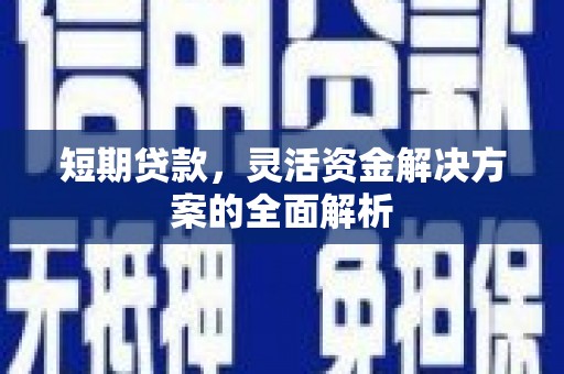 禹州短期贷款，灵活资金解决方案的全面解析