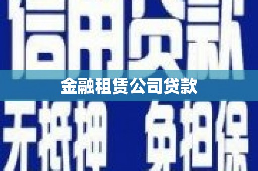 禹州金融租赁公司贷款