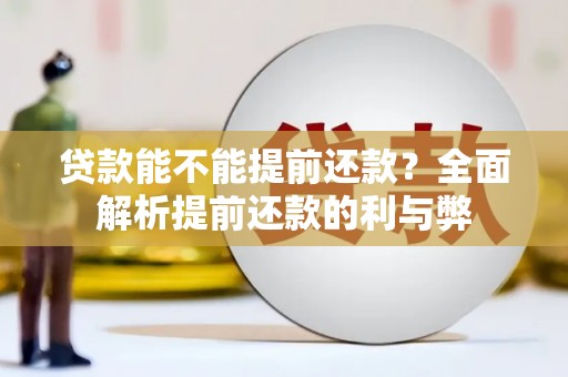 禹州贷款能不能提前还款？全面解析提前还款的利与弊