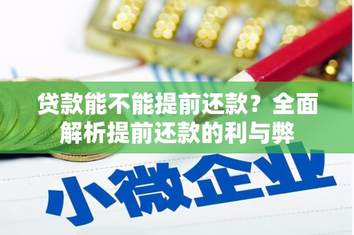 禹州贷款能不能提前还款？全面解析提前还款的利与弊