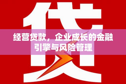 禹州经营贷款，企业成长的金融引擎与风险管理